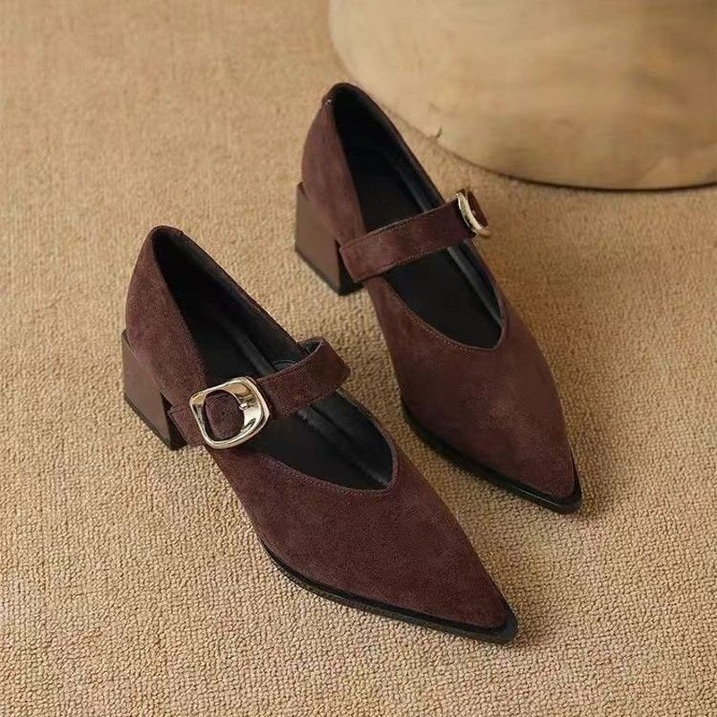 Vintage Fashion Online - Zapatos de tacón de bloque estilo
