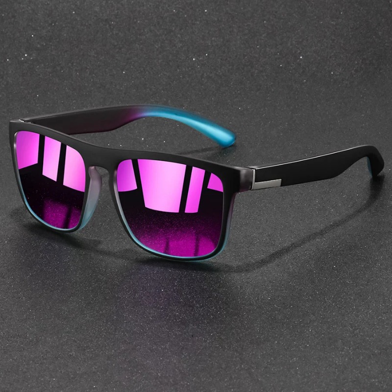 Vintage Fashion Enthusiasts - Gafas de sol deportivas cuadradas vintage