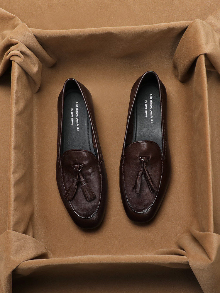 Vintage Outdoor Fashion - Zapatos de mujer con borlas y
