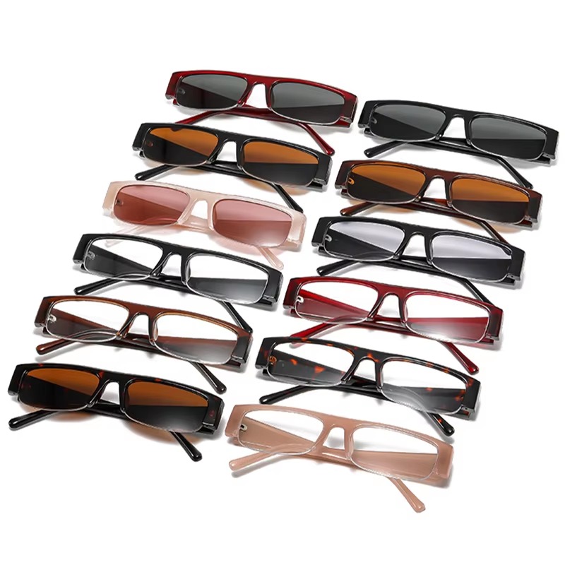 Nuevas gafas de sol rectangula - Vintage Fashion Enthusiasts reseña y precio