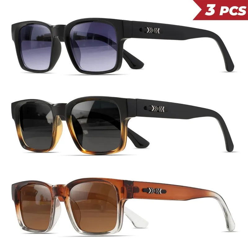1/3PCS Gafas de Sol Cuadradas  - Vintage Fashion Enthusiasts reseña y precio